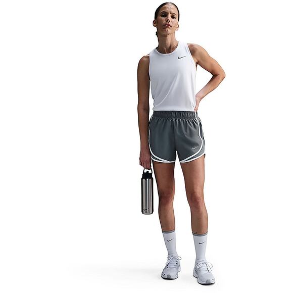 Nike Women's Tempo Dri-FIT Mid-Rise Running Shorts 3” Smoke Grey White Women's M - Picture 2 of 13
